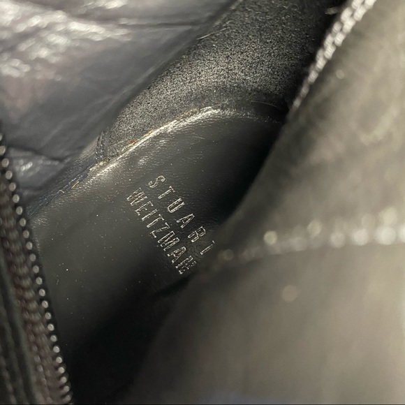 Stuart Weitzman Black Leather Heeled Boots - Picture 11 of 12